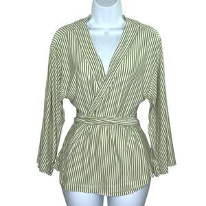 LAKE XXS Pajamas DreamKnit Kimono Pajama TOP ONLY in Fern